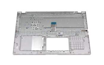 Keyboard incl. topcase DE (german) white/silver original suitable for Asus VivoBook 15 X509DA