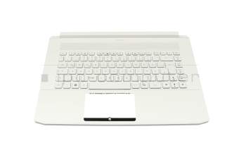 Keyboard incl. topcase DE (german) white/white with backlight original suitable for Acer ConceptD 7 Pro (CN715-71P)