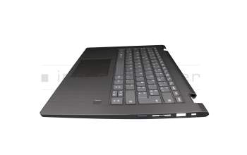 Keyboard incl. topcase FR (french) grey/grey original suitable for Lenovo Yoga 530-14ARR (81H9)