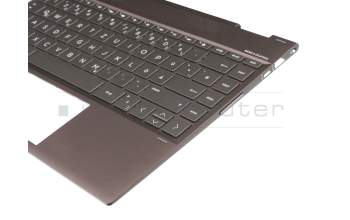 L19586-041 original HP keyboard incl. topcase DE (german) black/grey with backlight