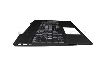 L21412-041 original HP keyboard incl. topcase DE (german) black/white/black with backlight