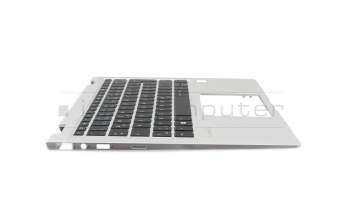 L31883-041 original HP keyboard incl. topcase DE (german) black/silver with backlight