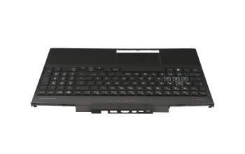 L33166-041 original HP keyboard incl. topcase DE (german) black/black with backlight