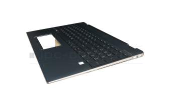 L38265-041 original HP keyboard incl. topcase DE (german) black/blue with backlight