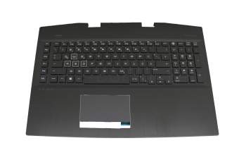 L61637-041 original HP keyboard incl. topcase DE (german) black/black with backlight