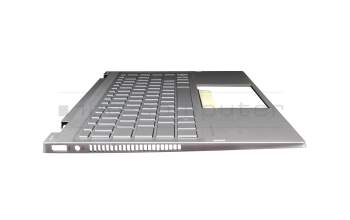 L85716-041 original HP keyboard incl. topcase DE (german) silver/silver with backlight