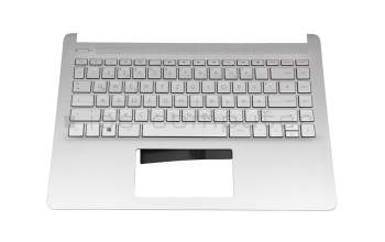 L89657-041 original HP keyboard incl. topcase DE (german) silver/silver