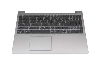 LCM16K26F0-686 original Lenovo keyboard incl. topcase FR (french) grey/silver