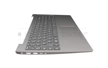 LCM16K26F0-686 original Lenovo keyboard incl. topcase FR (french) grey/silver