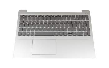 LCM16K36D0J686 original Lenovo keyboard incl. topcase DE (german) grey/silver with backlight