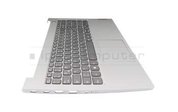 LCM19J36DJ686A original Lenovo keyboard incl. topcase DE (german) grey/grey with backlight