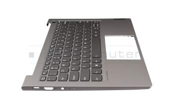 LCM20A93U4J686 original Lenovo keyboard incl. topcase UK (english) grey/grey with backlight