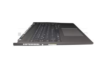 LCM20L36D0J6862 original Lenovo keyboard incl. topcase DE (german) grey/grey with backlight