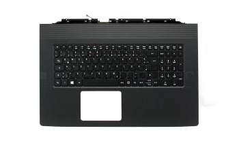 LV5P_A50BRL original Acer keyboard incl. topcase DE (german) black/black with backlight