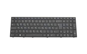 MP-13M1600-430 original Clevo keyboard DE (german) black/black matte