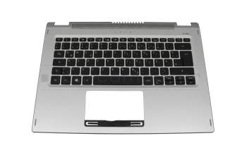 NK.I1317.03K original Acer keyboard incl. topcase DE (german) black/silver with backlight