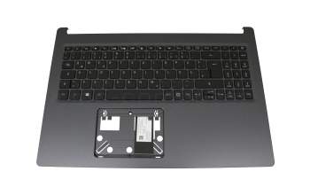 NKI15131ON original Acer keyboard incl. topcase DE (german) black/grey with backlight