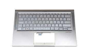 NSK-WR4BN_GE original Asus keyboard incl. topcase DE (german) silver/silver with backlight