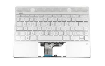 NSK-XBABQ original Darfon keyboard incl. topcase DE (german) silver/silver with backlight