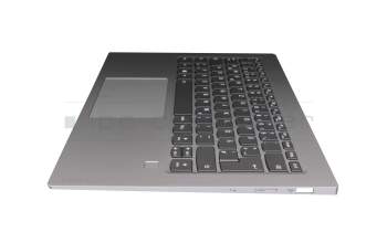 PK09000GT00 original LCFC keyboard incl. topcase DE (german) grey/silver with backlight