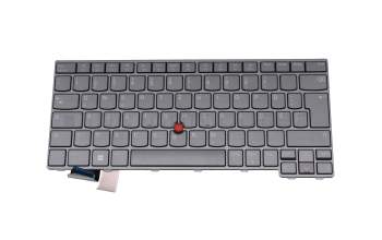 PSG16K19TLEL2 original Lenovo keyboard DE (german) grey/black with backlight and mouse-stick