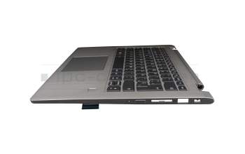 SG-92710-2EA original LiteOn keyboard incl. topcase SP (spanish) grey/silver with backlight