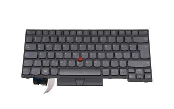 SG-95390-2DA original Lenovo keyboard DE (german) black/grey with backlight and mouse-stick