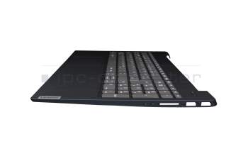 SN20M62767 original Lenovo keyboard incl. topcase DE (german) grey/blue