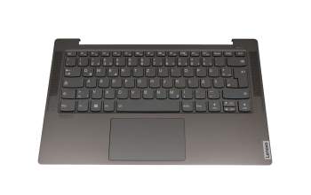 SN20Q40846 original Lenovo keyboard incl. topcase DE (german) grey/grey with backlight