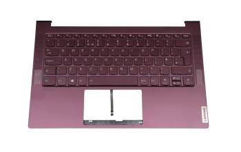 SN20W85052 original Lenovo keyboard incl. topcase UK (english) purple/purple with backlight