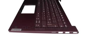 SN20W85052 original Lenovo keyboard incl. topcase UK (english) purple/purple with backlight