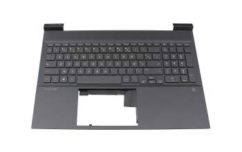 SP5CD3442SQQ original HP keyboard incl. topcase FR (french) silver/black with backlight