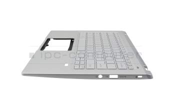 SV03P_A84SWL1 original Acer keyboard incl. topcase US (english) silver/silver with backlight