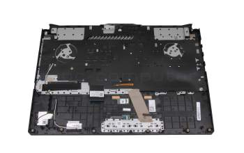 TSGAA00X506000 original Asus keyboard incl. topcase DE (german) black/transparent/black with backlight