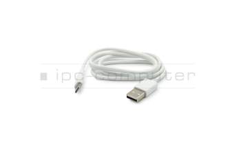 USB-C data / charging cable white original 0,85m suitable for Asus ZenFone 5Z (ZS621KL)