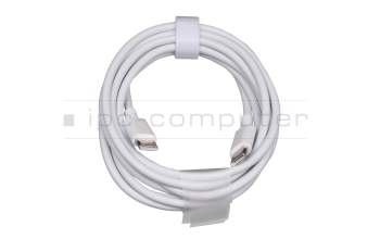 USB-C data / charging cable white original 1,80m (USB 2.0 Type C to C; 20V 3.3A) suitable for Huawei MateBook 13