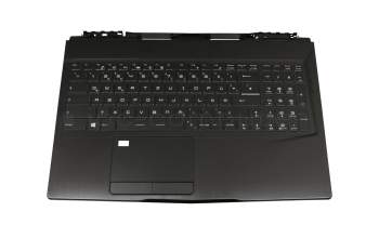 V143422GK2 GR original Sunrex keyboard incl. topcase DE (german) black/black with backlight