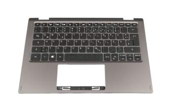 V164166AK1 original Acer keyboard incl. topcase DE (german) black/grey