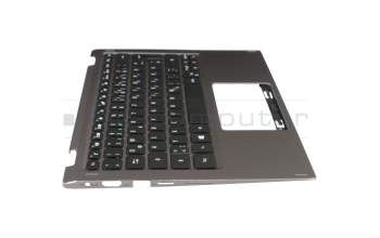 V164166AK1 original Acer keyboard incl. topcase DE (german) black/grey