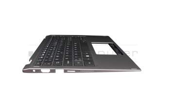 V164166B1 SW original Acer keyboard incl. topcase CH (swiss) black/grey