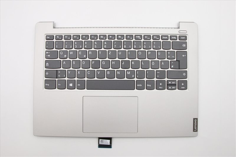 Keyboard Incl Topcase De German Grey Silver With Backlight Original Suitable For Lenovo Ideapad S340 14api 81nb Series Battery Power Supply Display Etc Laptop Repair Shop