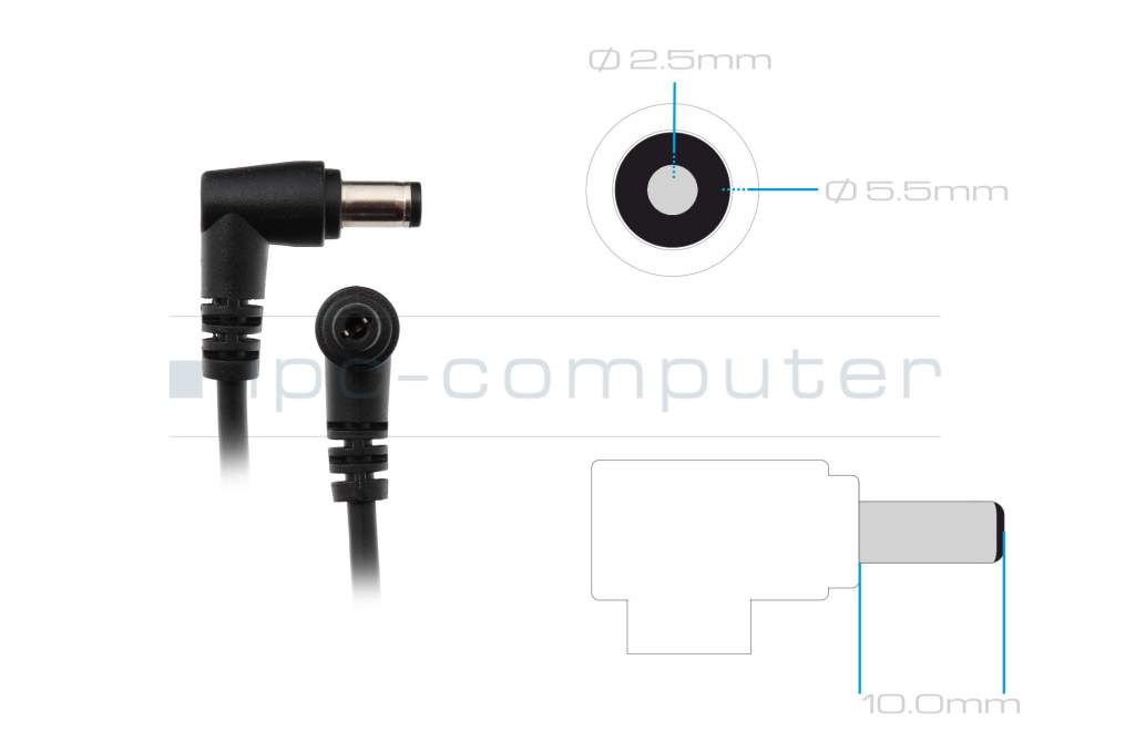 AC-adapter 36 Watt small original for QNAP TS-130 - sparepartworld.com