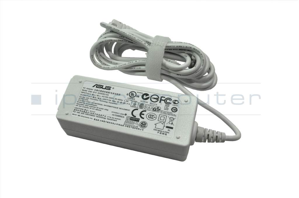 Ac Adapter 36 Watt White Original For Asus Eee Pc 1000 Series Battery Power Supply Display Etc Laptop Repair Shop