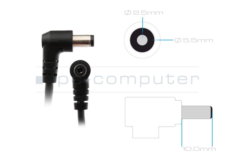 AC-adapter 60 Watt normal original for Synology DS216+II