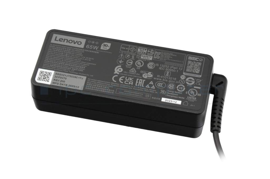 AC-adapter 65 Watt original for Lenovo IdeaPad Slim 3-15IRU8 (82X7) 