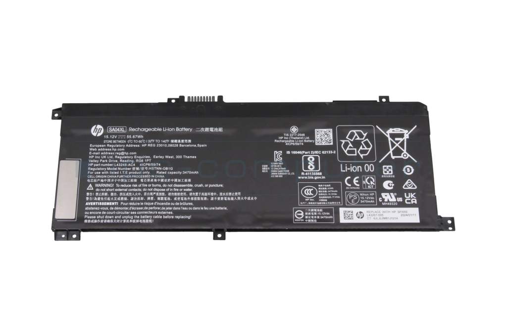 Battery 55.67Wh original suitable for HP Envy x360 15-ds0000