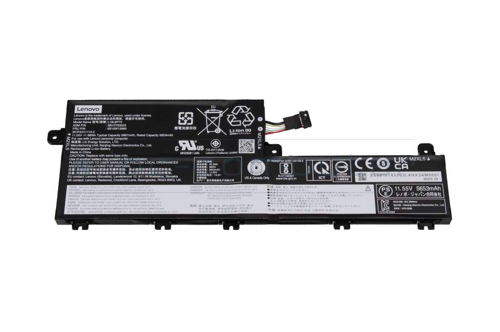 Battery 68Wh original suitable for Lenovo ThinkPad T15p Gen 3