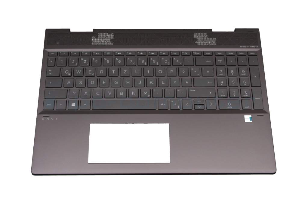 Keyboard incl. topcase DE (german) grey/anthracite with backlight