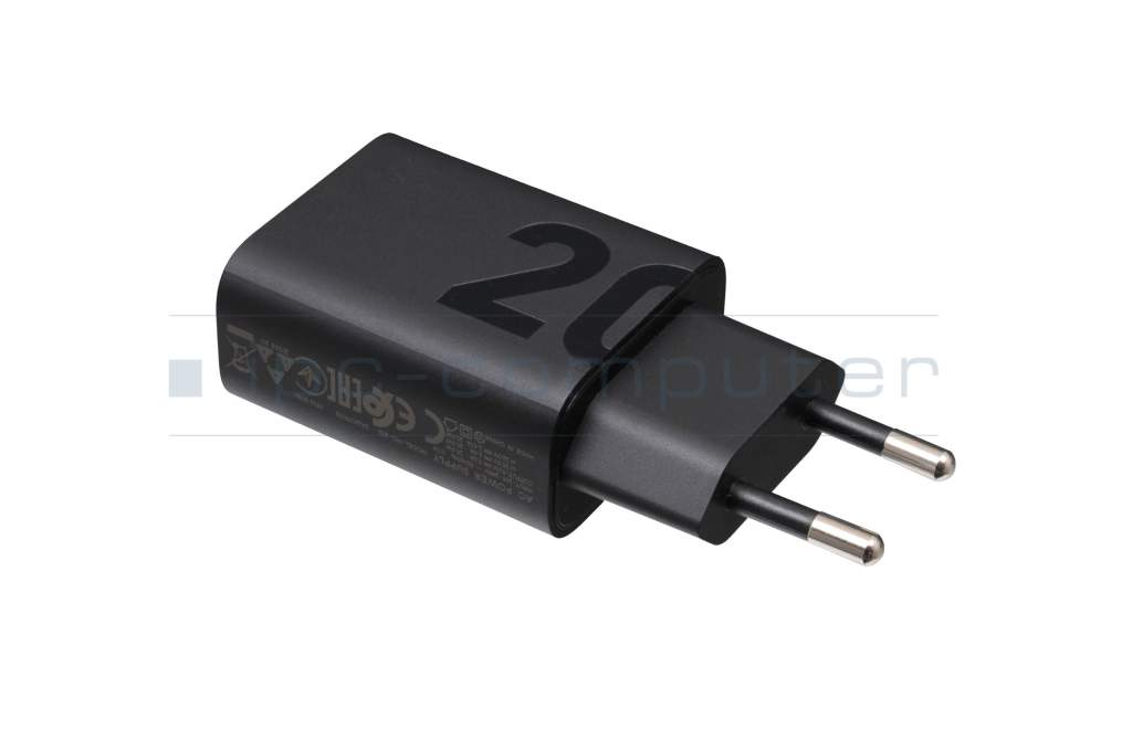 USB AC-adapter 20 Watt EU wallplug original for Lenovo Tab B10 (HD