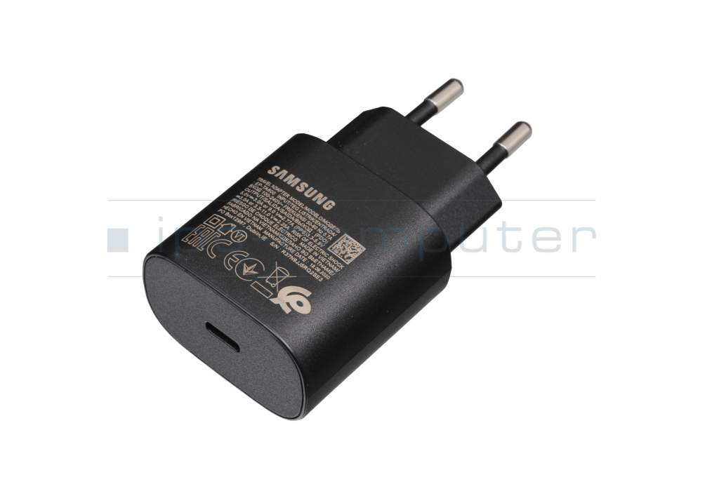 Chargeur USB-C 25 watts EU wallplug original incl. cordon secteur pour  Samsung Galaxy Book S (NP767XCM) 